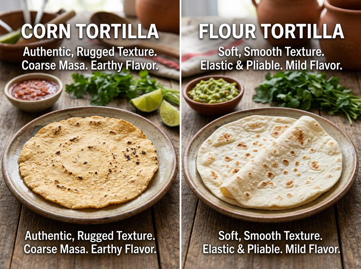 Corn Tortilla vs Flour Tortilla