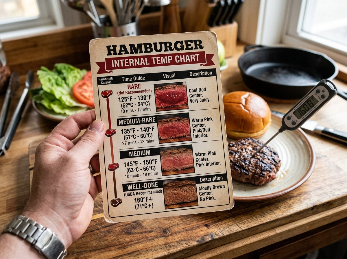 Hamburger Internal Temp Chart