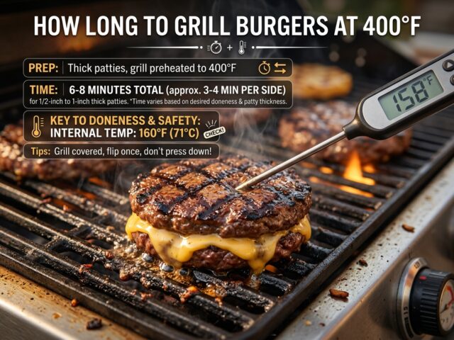 How Long to Grill Burgers at 400°F