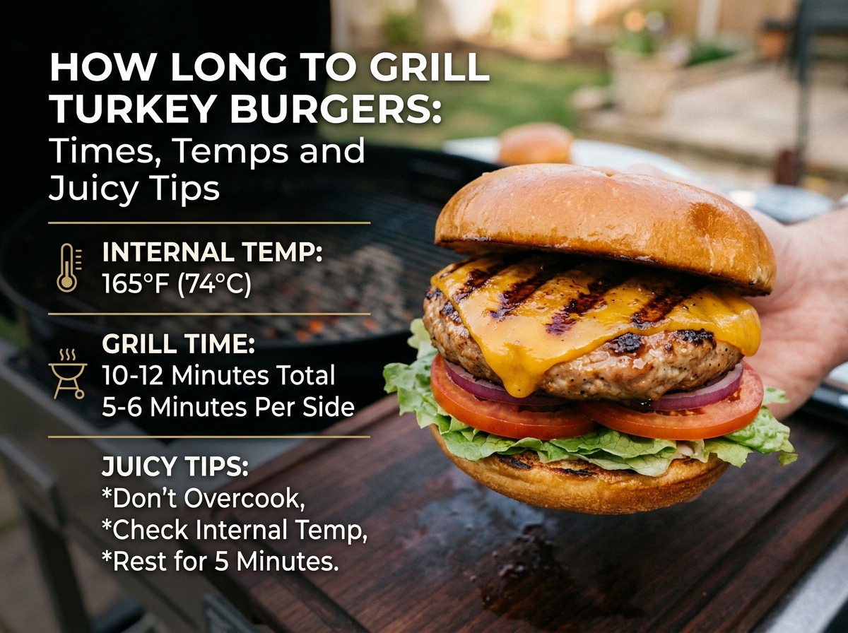 How Long to Grill Turkey Burgers: Times, Temps and Juicy Tips