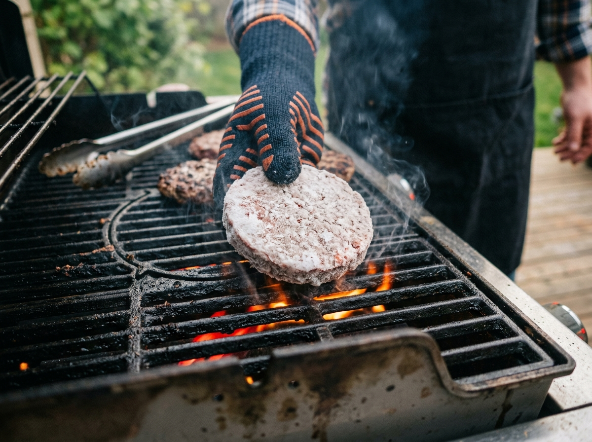 How to Grill Frozen Burgers