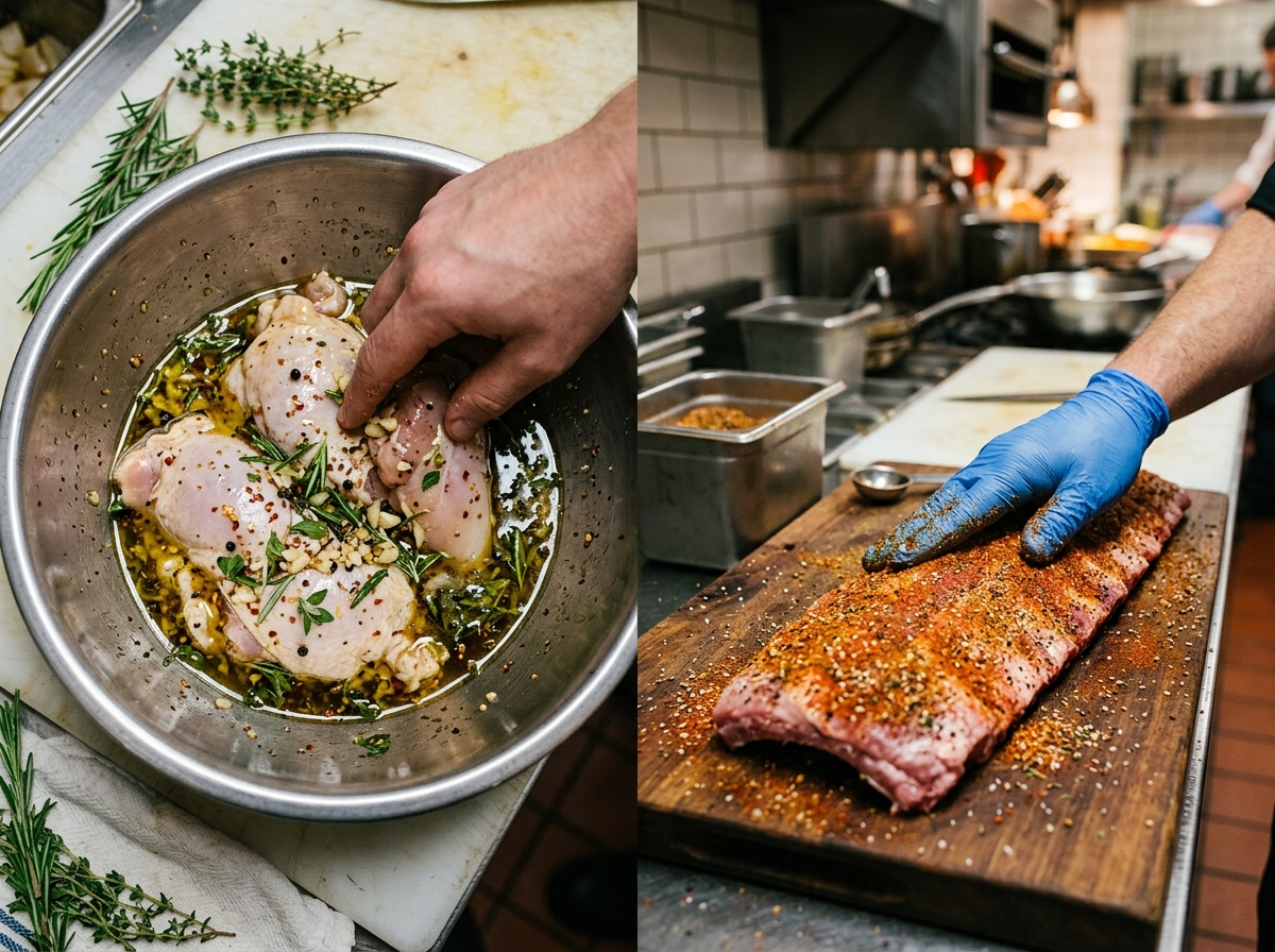 Marinade vs Rub