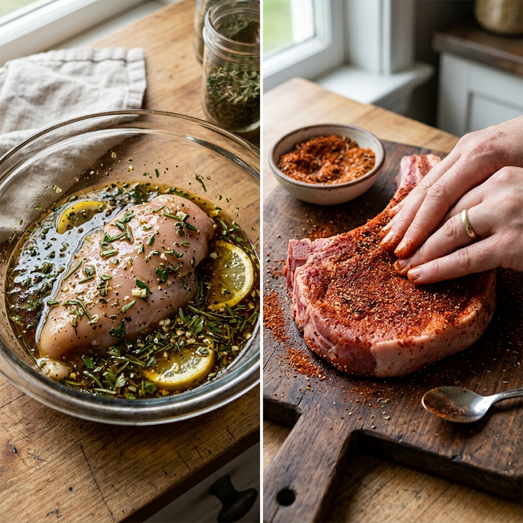 Marinade vs Rub
